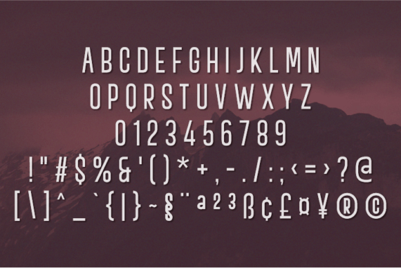 Monomalith Font PNG with transparent background - Preview 1