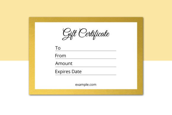 Multipurpose Gift Certificate Template