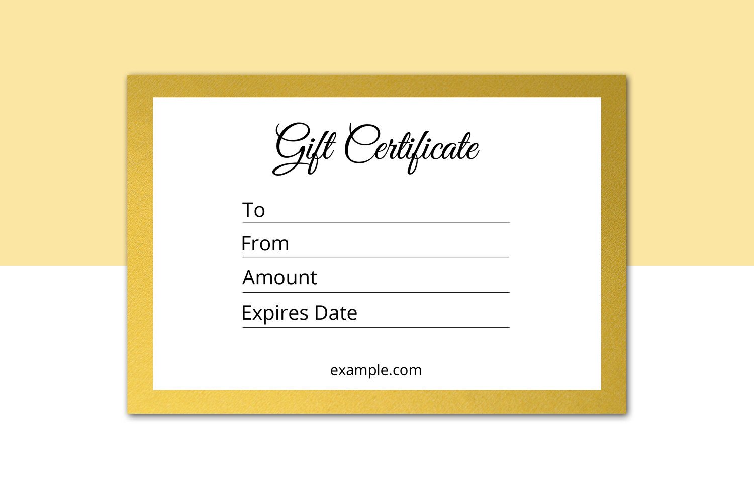 Multipurpose Gift Certificate Template