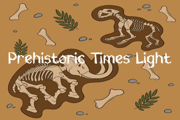 Prehistoric Times Font PNG with transparent background - Preview 1