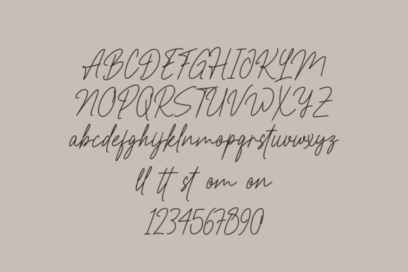 Restiny Sallmi Font PNG with transparent background - Preview 5