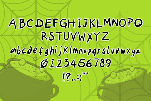 Scream Font PNG with transparent background - Preview 2