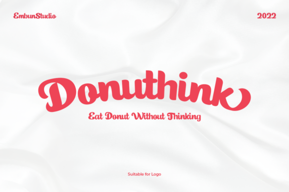 Donut Catchy Font PNG with transparent background - Preview 3
