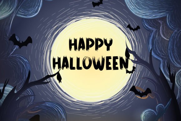 Horror Vintage Font PNG with transparent background - Preview 1
