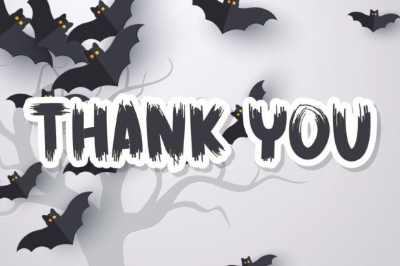 Horror Vintage Font PNG with transparent background - Preview 4