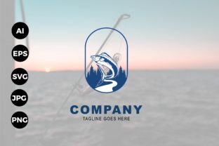 Fish Logo Template Graphic by kidsidestudio · Creative Fabrica