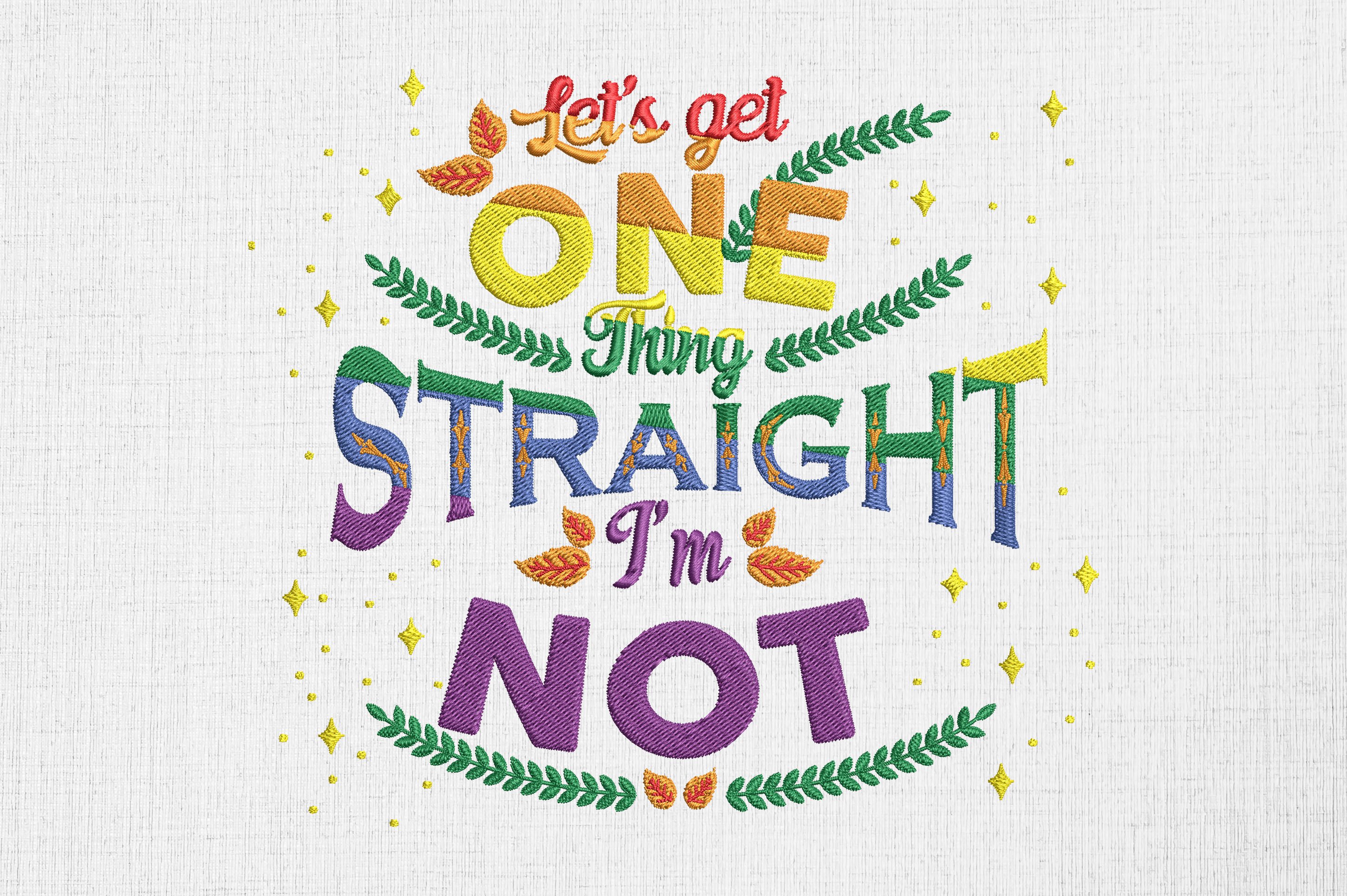 LGBTQ Rainbow Pride Not Straight Gay