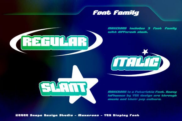 Maxerons Font PNG with transparent background - Preview 2