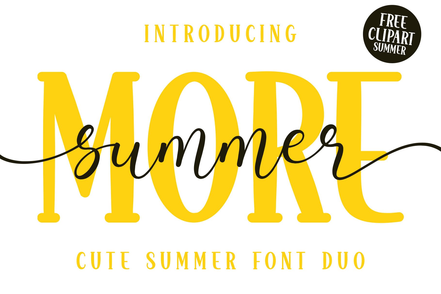 More Summer Duo preview: playful script and serif display duo