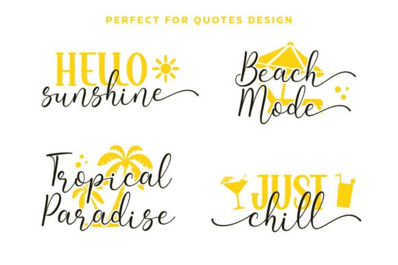 More Summer Duo Font PNG with transparent background - Preview 2