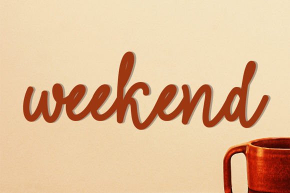 My Coffe Font PNG with transparent background - Preview 4