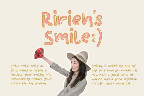 Ririen's Notes Font PNG with transparent background - Preview 5