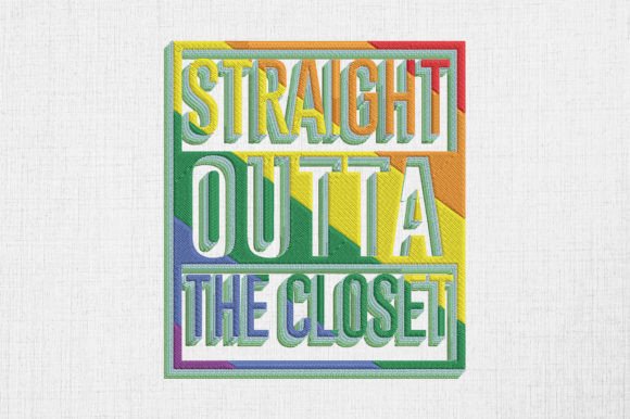 Straight Outta the Closet LGBT Gay Pride