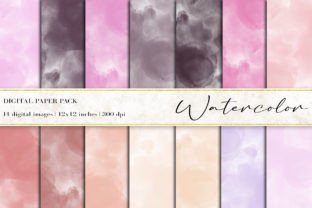 Watercolor Digital Papers Graphic by BonaDesigns · Creative Fabrica