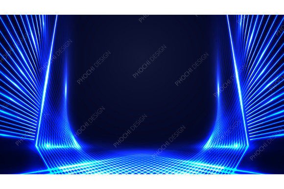 Abstract Technology Blue Lines Lighting Grafik Hintegründe Von phochi