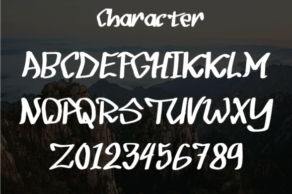 Bagiyo Font PNG with transparent background - Preview 1