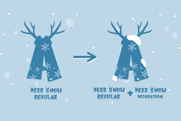 Deer Snow Font - Preview 1