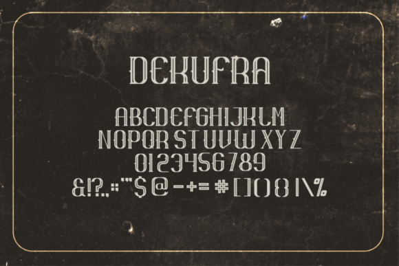 Dekufra Font - Preview 2