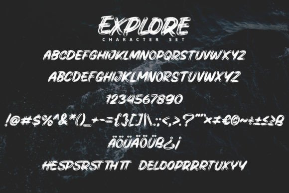 Explore Font - Preview 3