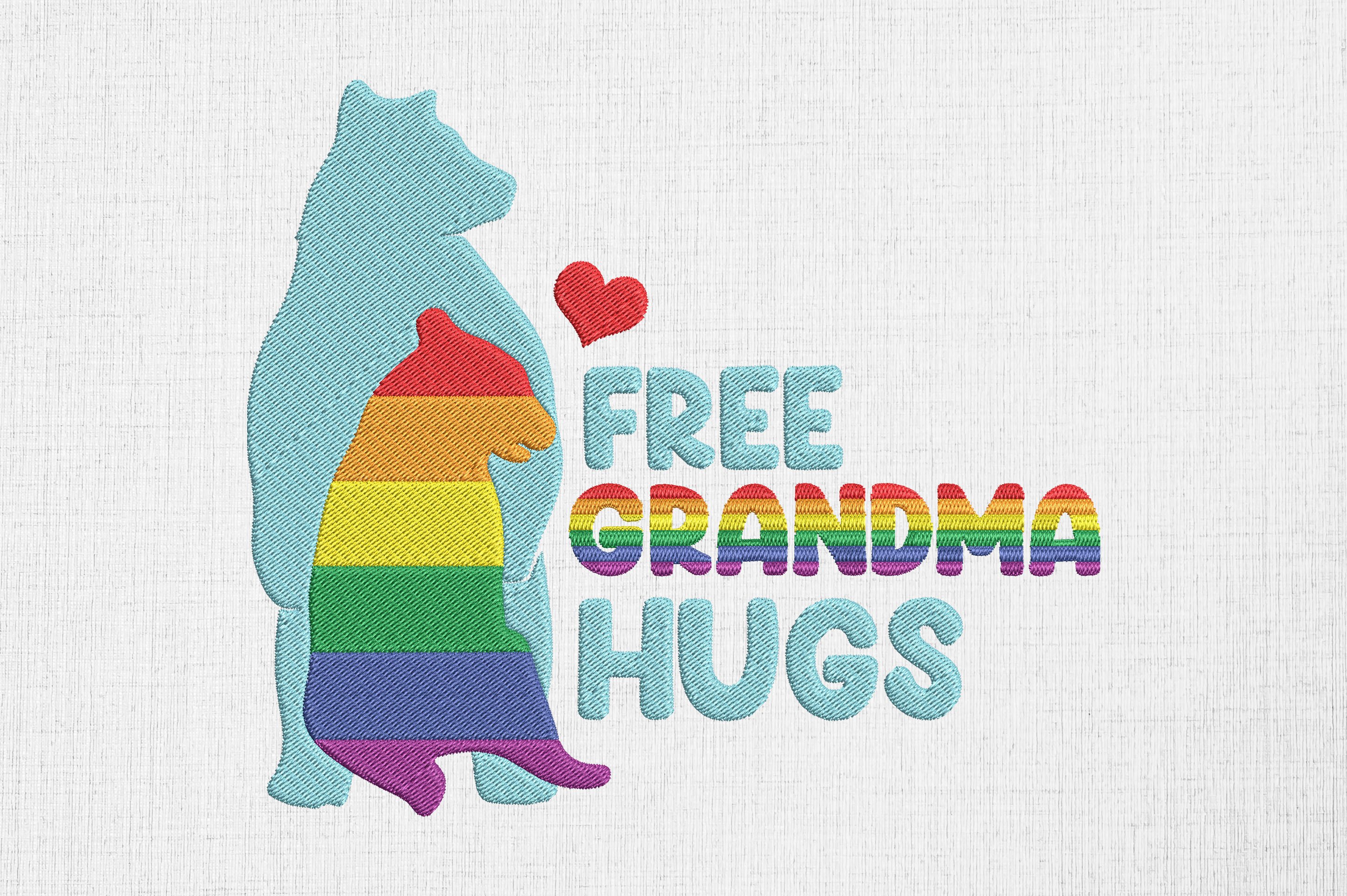 Grandma Hugs Rainbow Bear LGBTQ