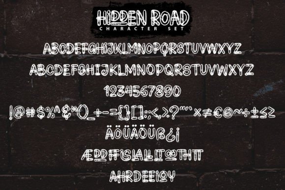 Hidden Road Font PNG with transparent background - Preview 3