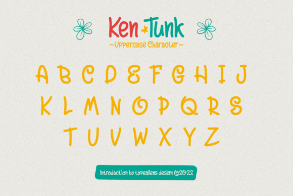 Ken Tunk Font PNG with transparent background - Preview 5