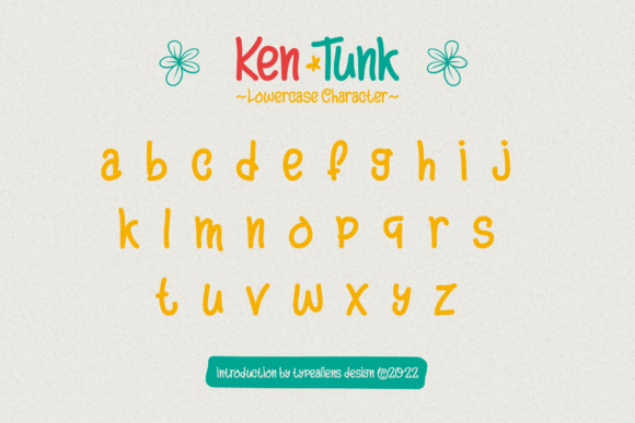 Ken Tunk Font PNG with transparent background - Preview 6