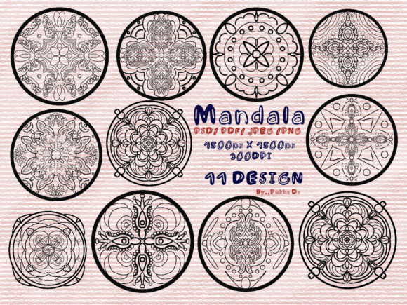 Mandala Graphic Illustrations By Pukka De