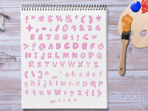 Podgy Font PNG with transparent background - Preview 2