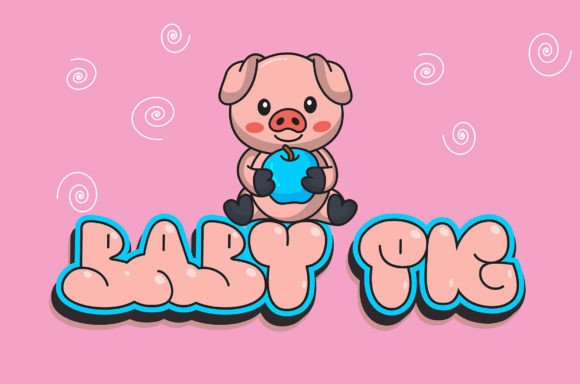 Porky Mother Font PNG with transparent background - Preview 3
