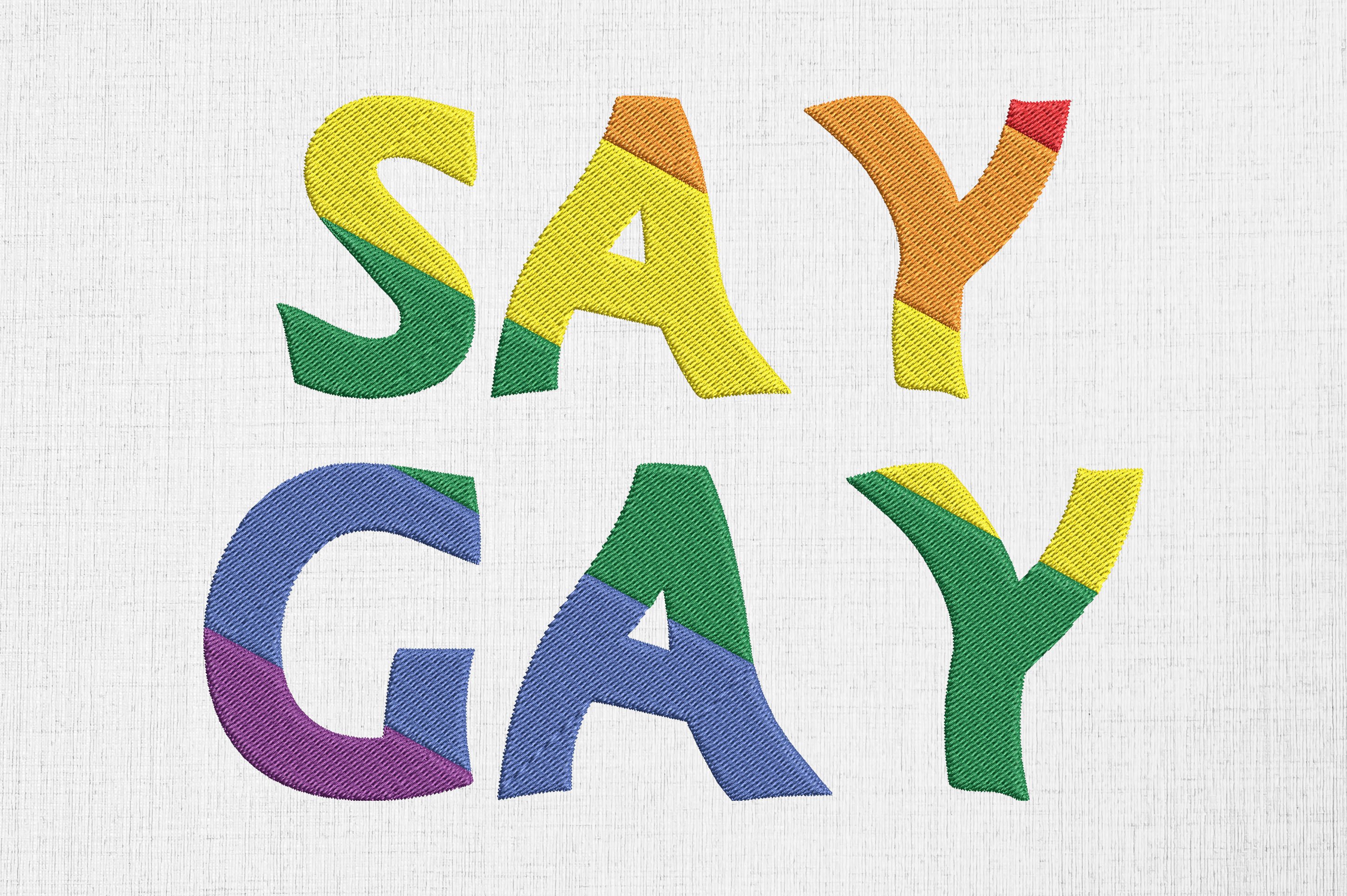 Say Gay Support LGBTQ Rainbow Pride