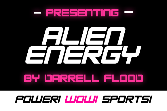 Alien Energy Font - Preview 1