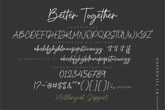 Better Together Font - Preview 2