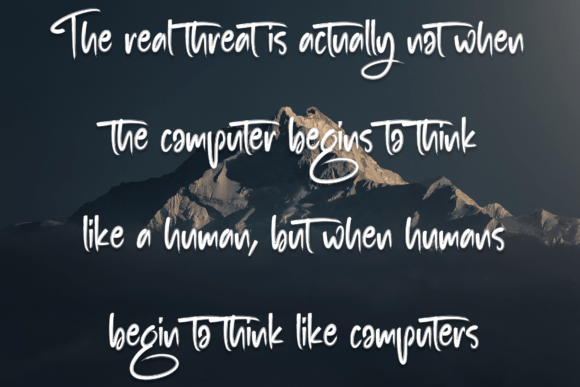 Brush Signature Font - Preview 2