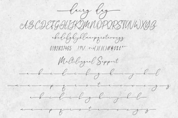 Dairy Day Font - Preview 1