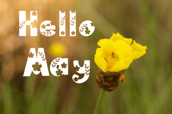 Floral Garden Font font preview - 3