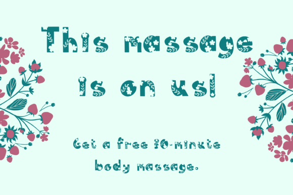 Floral Garden Font font preview - 5