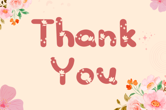 Flower Star Font PNG with transparent background - Preview 6