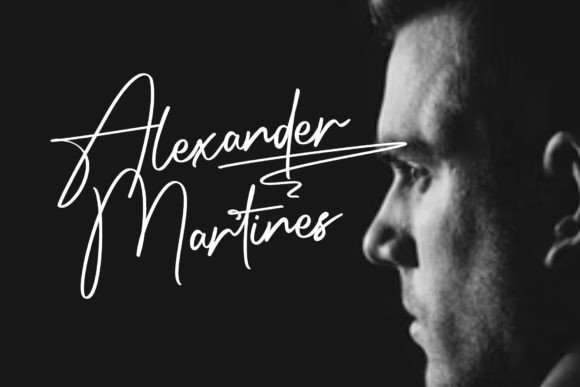 Geraldyne Signature Font PNG with transparent background - Preview 1