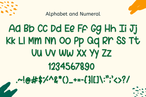 Lemonday Summer Font PNG with transparent background - Preview 1