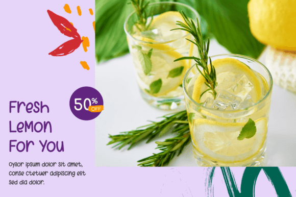 Lemonday Summer Font PNG with transparent background - Preview 3