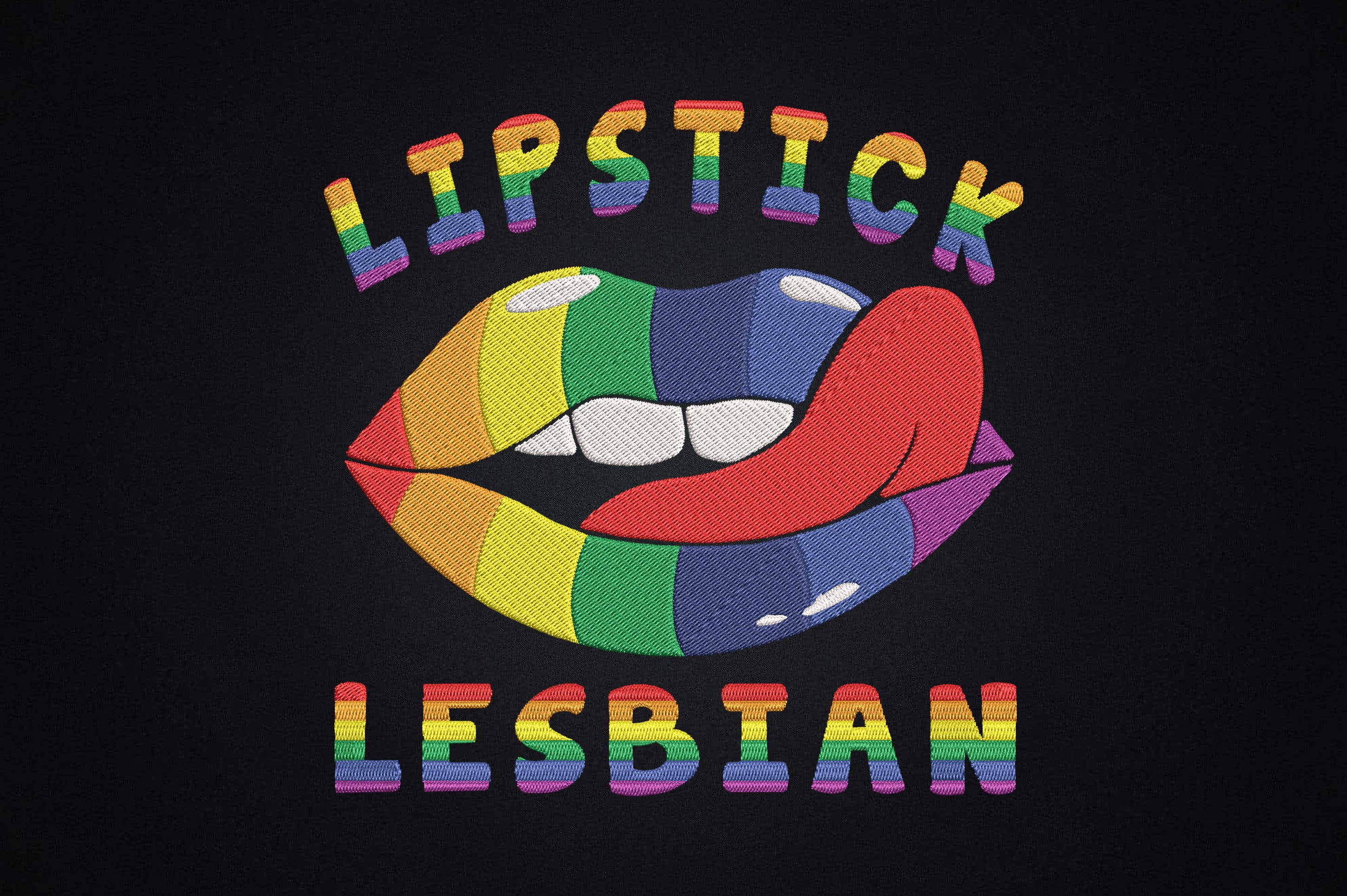 Lipstick Lesbian Cool Colored Lips LGBTQ