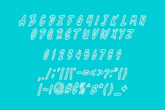 Lucasih Font PNG with transparent background - Preview 2