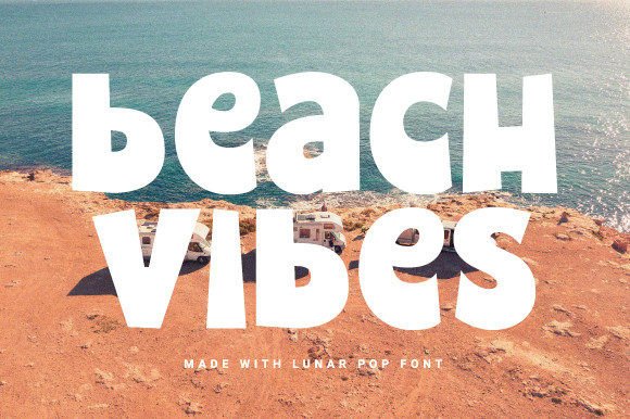 Lunar Pop Font PNG with transparent background - Preview 4