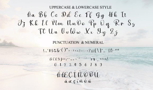 Palm Beach Font PNG with transparent background - Preview 6
