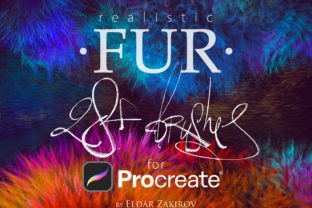 Realistic FUR Brushes for Procreate