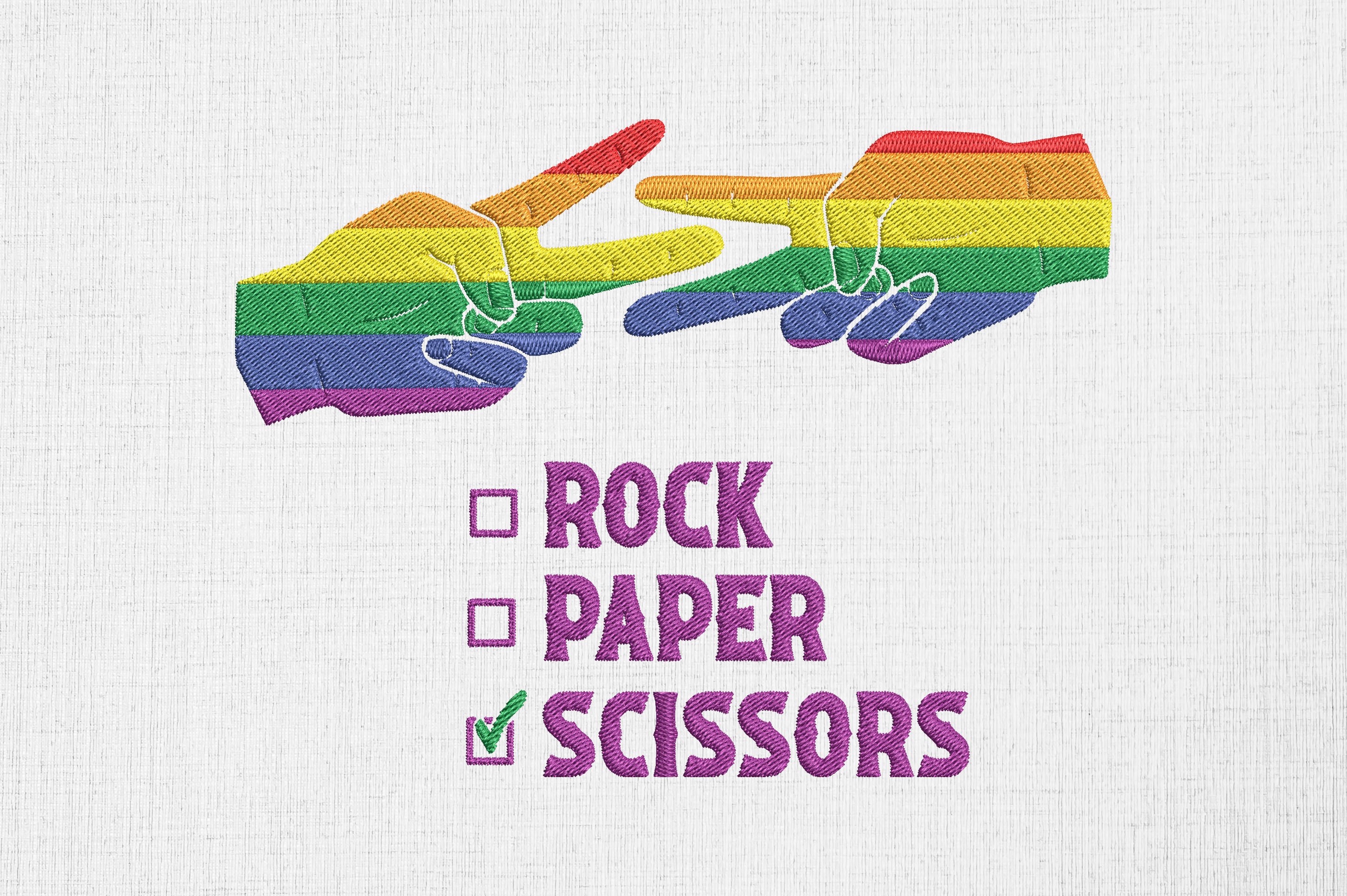 Rock Paper Scissors Lesbian Pride LGBT