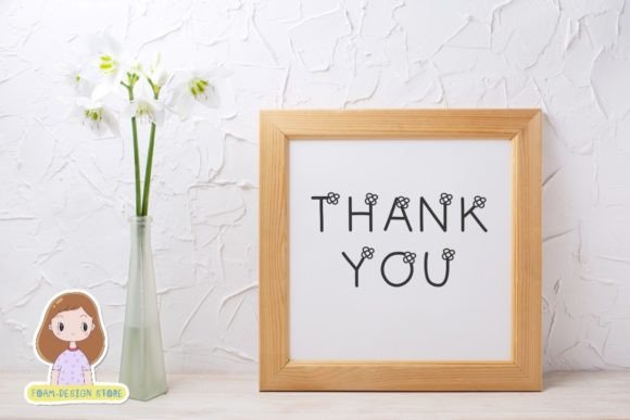 Flower Font - Preview 3