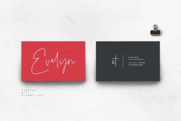 Gloams Font PNG with transparent background - Preview 3
