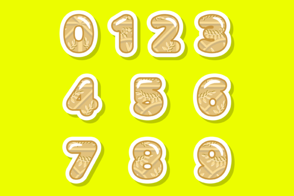 Gold Leaf Font PNG with transparent background - Preview 2